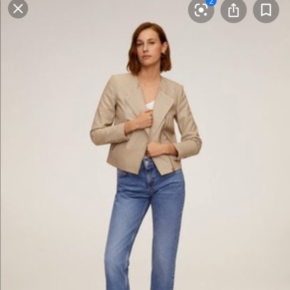 Mango 💯 sheep leather jacket - Picture 2 of 10